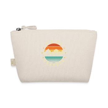Hiking Grandpa Funny Trekker Mountain Trail  - Organic Pouch - nature - Front