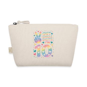 10th Birthday Girl | Double digits fun - Organic Pouch - nature - Front