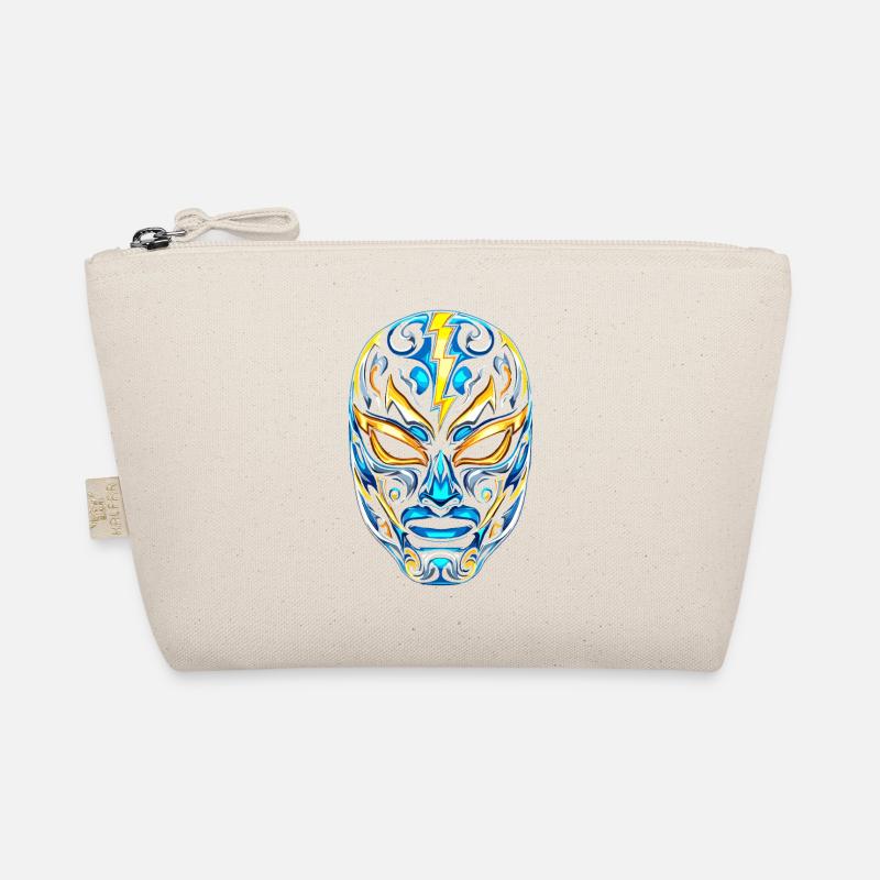 Masques Flash Lucha Bleu Néon Or Trousse biologique