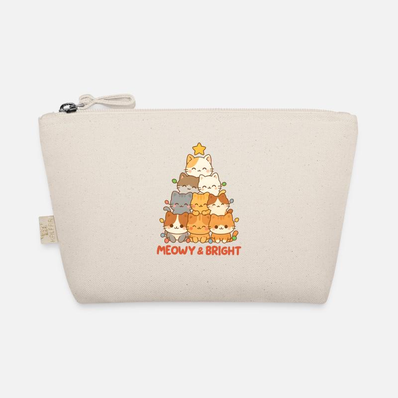 Meowy and Bright Cat Stack, Love Kittens  Organic Pouch