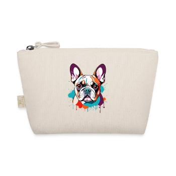 Pop Art Bulldog Color Festival - Organic Pouch - nature - Front