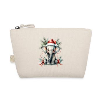 Éléphant d’hiver avec chapeau de renne - Trousse biologique - nature - Devant