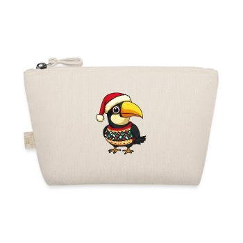 Toucan Bird Christmas - Organic Pouch - nature - Front