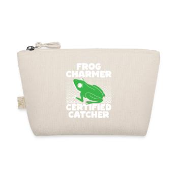 Frog Catcher Charmer Cretified Frog - Organic Pouch - nature - Front