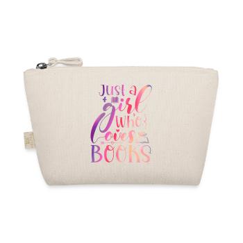 Just a girl who loves books - Organic Pouch - nature - Front