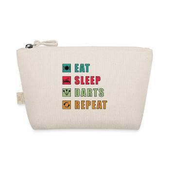 Eat Sleep Darts Repeat - Organic Pouch - nature - Front