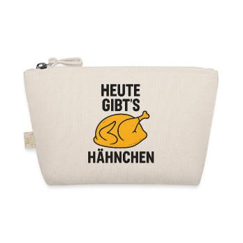 Heute_gibts_Hähnchen - Organic Pouch - nature - Front