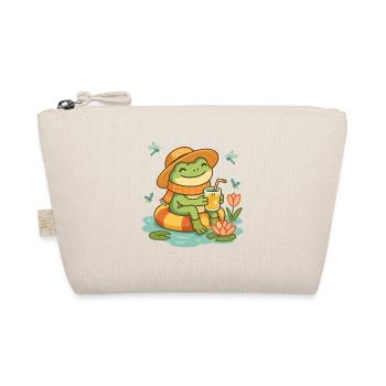Summer Frog – Cozy Frog with Lemonade - Organic Pouch - nature - Front