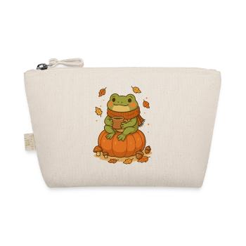 Grenouille d’automne – Grenouille douillette avec citrouille - Trousse biologique - nature - Devant