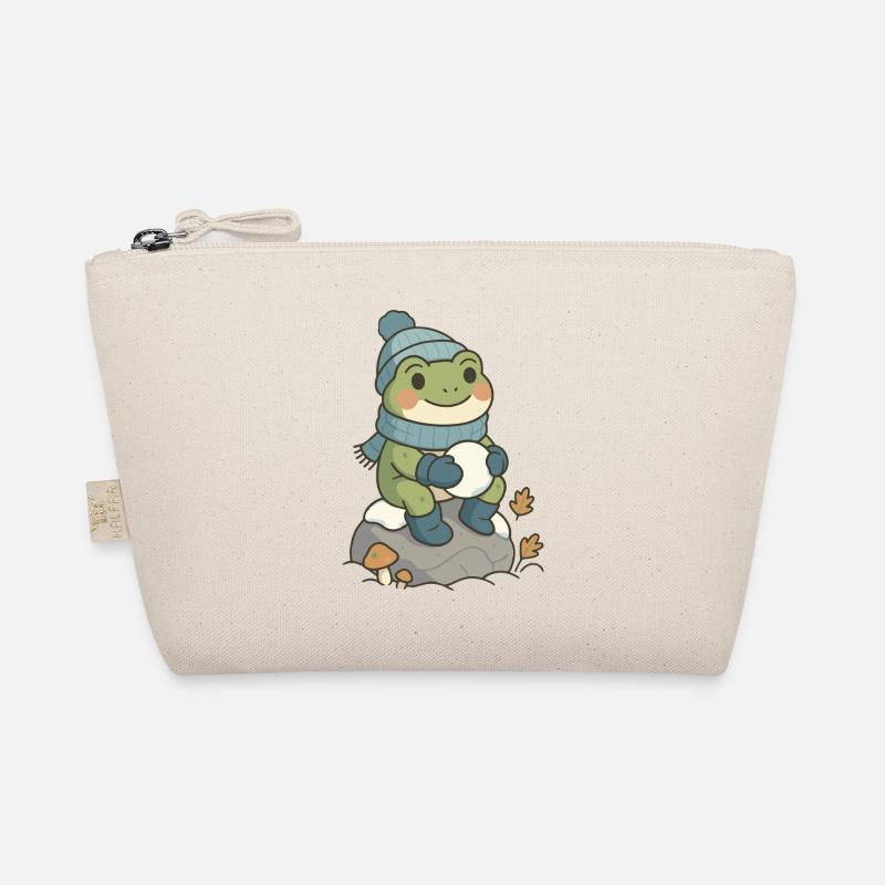Winter Frog – Cozy Frog with Snowball Organic Pouch
