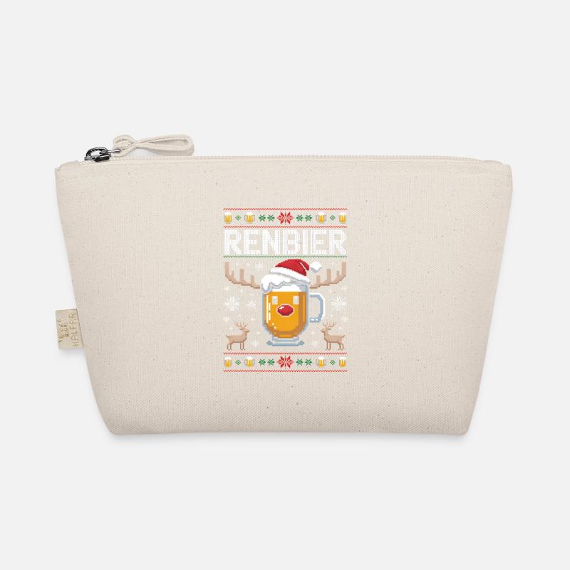 Renne Bière Pixel Noël Trousse biologique