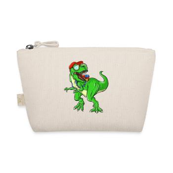 Roaring Back to School Dinosaur for Kids - Organic Pouch - nature - Front