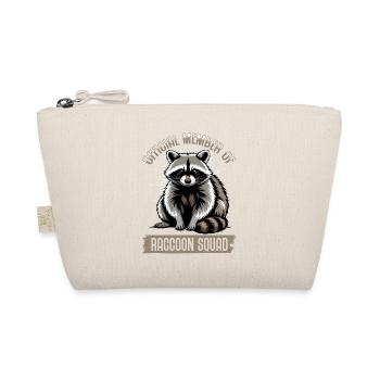 Funny Raccoon - Organic Pouch - nature - Front