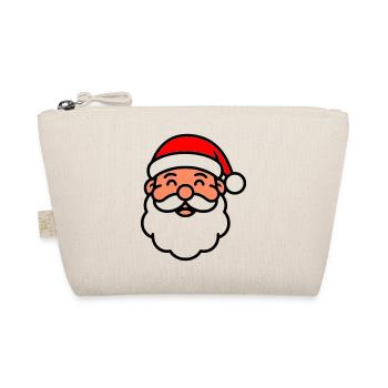 Sweet Santa Claus | St. Nicholas' face - Organic Pouch - nature - Front