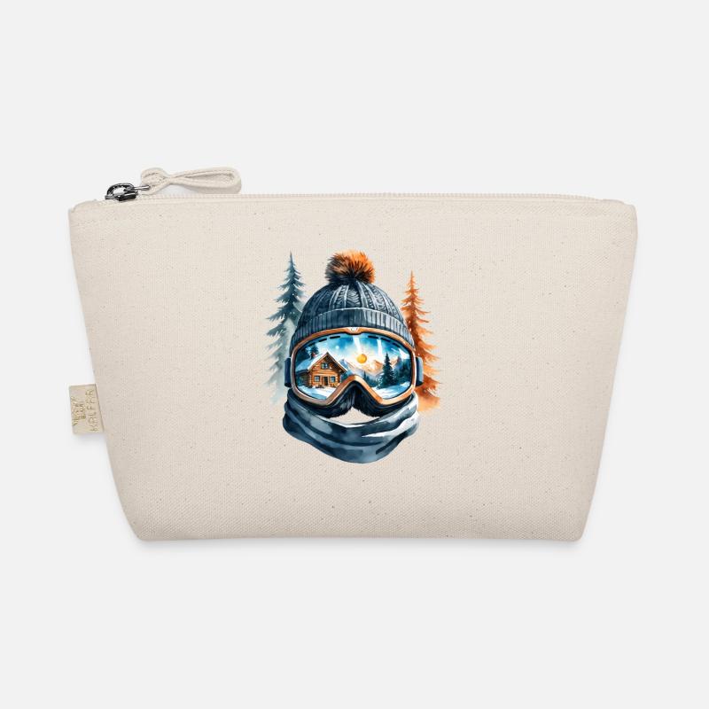 Winter Landscape Reflection Goggles Organic Pouch
