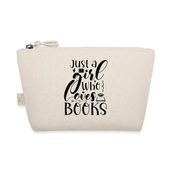 Just a girl who loves books - Organic Pouch - nature - Front