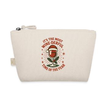 Christmas It's The Most Wine-Derful Time Of The - Organic Pouch - nature - Front