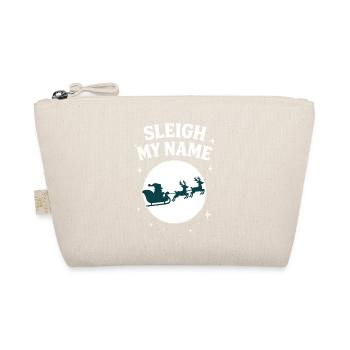 Traîneau Mon Nom Père Noël Humour - Trousse biologique - nature - Devant