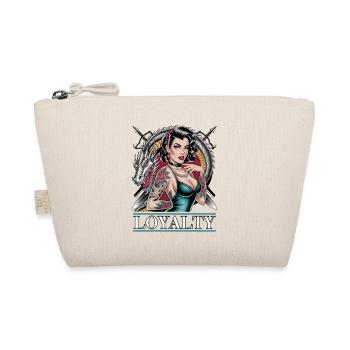 Loyalty Tattoo Pin-Up Dragon Art - Organic Pouch - nature - Front