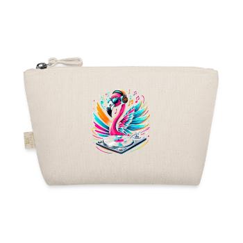 Flamingo DJ Neonbeat - Organic Pouch - nature - Front