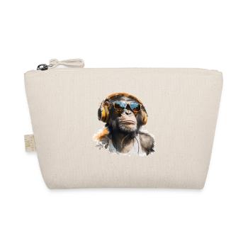 Singe avec écouteurs et lunettes de soleil - Trousse biologique - nature - Devant