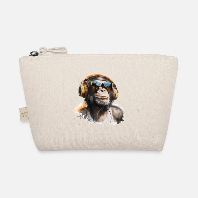 Singe avec écouteurs et lunettes de soleil Trousse biologique