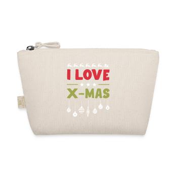 I love Xmas Christmas - Organic Pouch - nature - Front