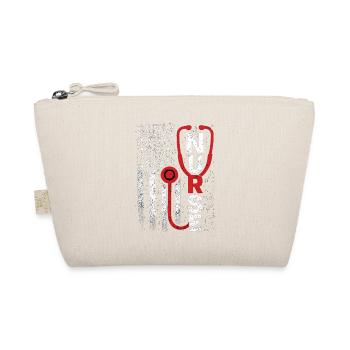 Nurse USA Flag Stethoscope – Nurse - Organic Pouch - nature - Front
