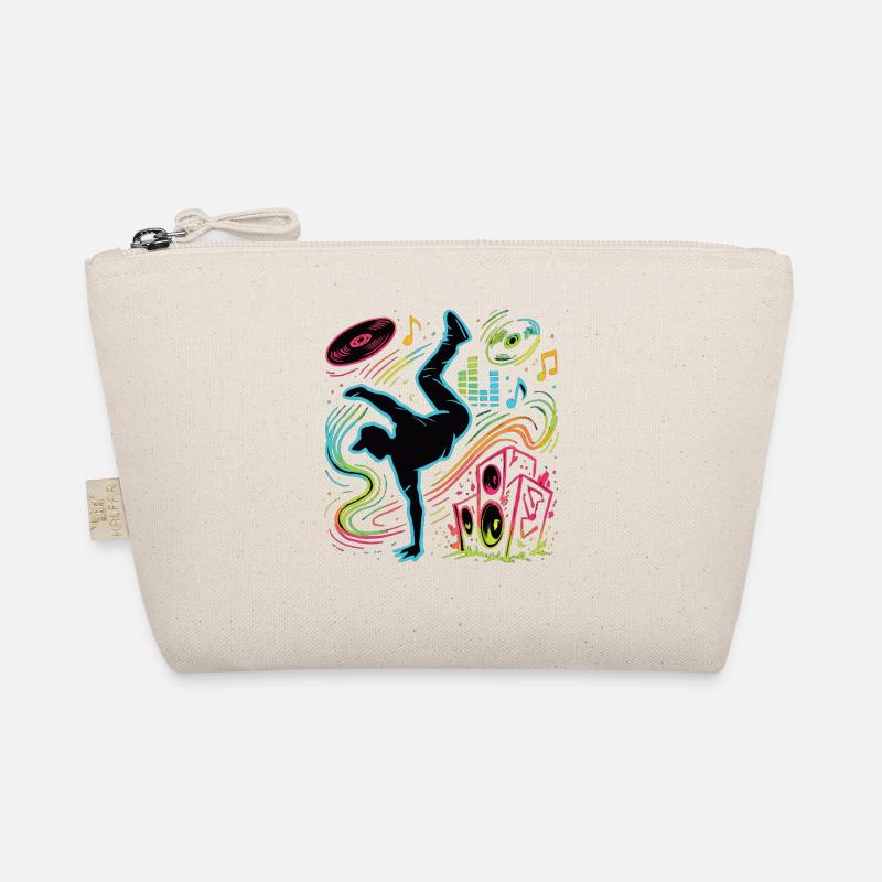 Breakdance Neon Style – Music & Street Art Organic Pouch