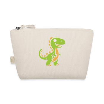 Cute Little Dinosaur - Organic Pouch - nature - Front