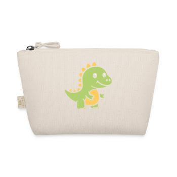 Cute Little Dinosaur - Organic Pouch - nature - Front