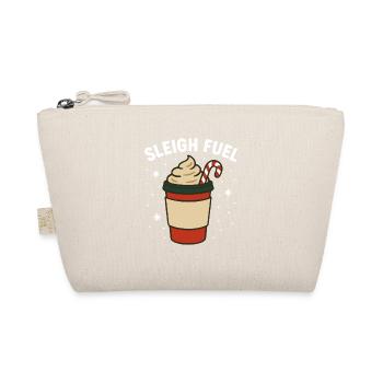 Sleigh Fuel Funny Holiday Cheer Design - Organic Pouch - nature - Front