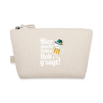 Bier macht Schee Hob i g'sagt! - Bio-Täschchen - Natur - Vorne