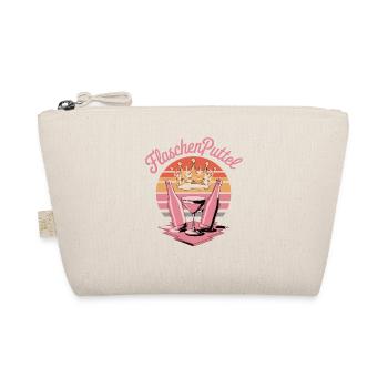 FlaschenPuttel Krone Cocktail Retro Party JGA - Organic Pouch - nature - Front
