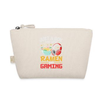 Gaming Gamer Anime Ramen Video Games Gamer - Organic Pouch - nature - Front