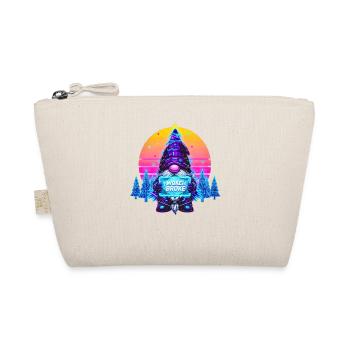 WOKE IS BROKE - Synthwave Gnome Christmas Gnome - Organic Pouch - nature - Front