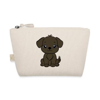 Brown Dog Puppy - Organic Pouch - nature - Front
