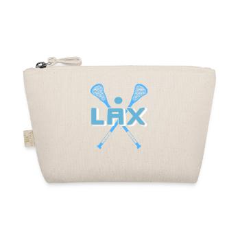 LAX Lacrosse Joueur Bâton Humour Minimaliste Icône - Trousse biologique - nature - Devant