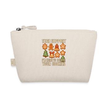 Tech Support Cookies Humor Illustration - Organic Pouch - nature - Front