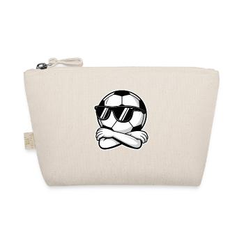 Smiley De Football Avec Lunettes De Soleil Et Croisé - Trousse biologique - nature - Devant