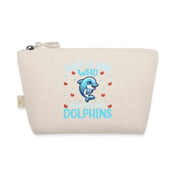 Delfin - Bio-Täschchen - Natur - Vorne