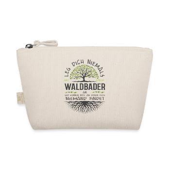 Waldbaden Wald Natur Baum Shinrin-Yoku Geschenk - Bio-Täschchen - Natur - Vorne