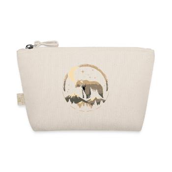 Moon Path Bear in Mountain Landscape - Organic Pouch - nature - Front