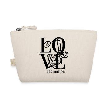 I love badminton. - Organic Pouch - nature - Front