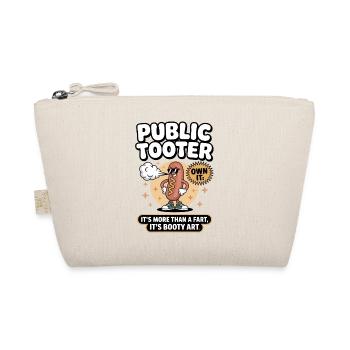 Public fart art: Hot dog cartoon - Organic Pouch - nature - Front
