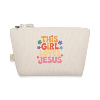 This Girl Loves Jesus - Organic Pouch - nature - Front
