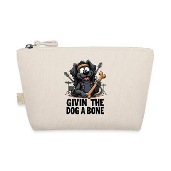 Hund Hard Rock GIVIN THE DOG A BONE - Organic Pouch - nature - Front