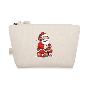 Gaming Santa Claus Gamer Video Games Xmas Lover - Organic Pouch - nature - Front