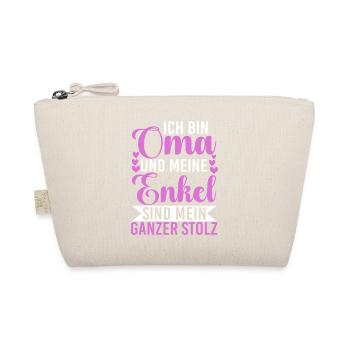 Bin Oma Und Meine Enkel Sind Mein Ganzer Stolz - Bio-Täschchen - Natur - Vorne