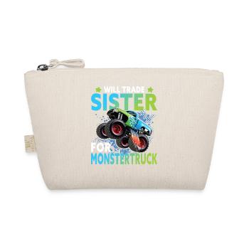 Tausche Schwester Gegen Monstertruck - Bio-Täschchen - Natur - Vorne